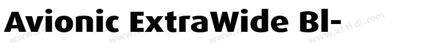 Avionic ExtraWide Bl字体转换